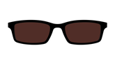 The Black with Brown Golf Lens