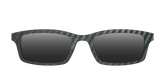 The Polarized Obsidian Stripe Sun Top