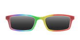 The Polarized Rainbow Gradient Sun Top