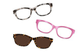 Pink Clear Rose Gold Metal - Set