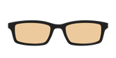 The Black With Umber Brown Lens