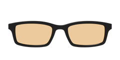 The Black With Umber Brown Lens
