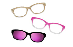 Pink Glitter Clear - Set