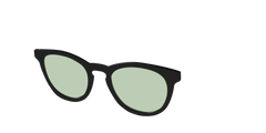 The Black With Sage Green Lens