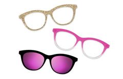 Pink Glitter Clear - Set