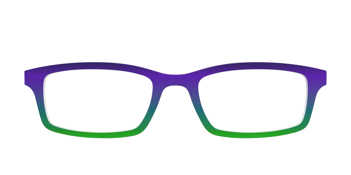 The Ultra Violet to Bright Green Gradient