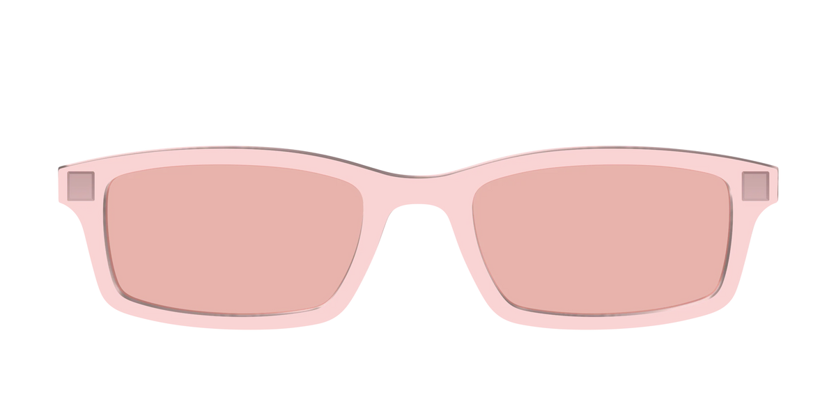 The Pink Crystal With Coral Pink Lens