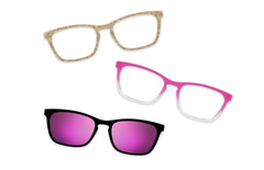 Pink Glitter Clear - Set