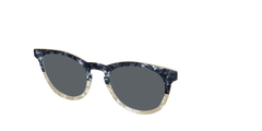 The Polarized Navy to Taupe Pearl Split Sun Top
