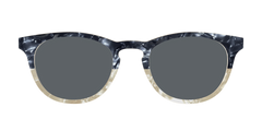 The Polarized Navy to Taupe Pearl Split Sun Top